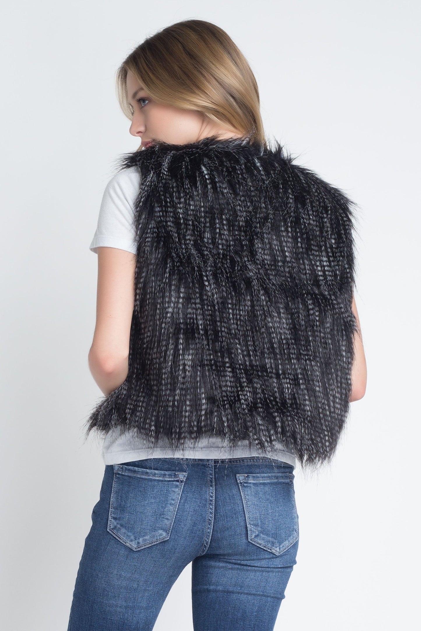 Women's Faux Fur Sleeveless Vest